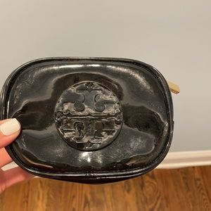 Tory Burch small patent cosmetic pouch